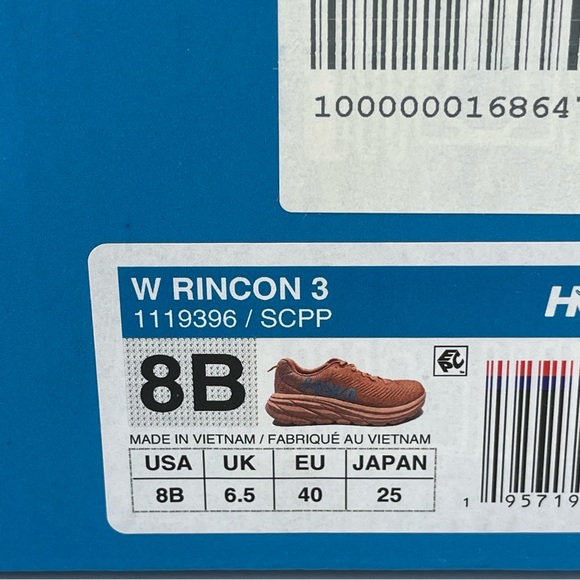 NWT Hoka Rincon 3 women’s running shoes , brand new in box , coral salmon orange - Picture 5 of 16